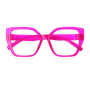 eyekeeper.com 30% Blue Light Blocking Glasses Oversized Metalless Screwless R2314-B15 Eyeglasses White Smoke Black / without magnification,Light Blue / without magnification,Green / without magnification,Rose / without magnification,Purple Red / without magnification,Red / without magnification