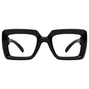 eyekeeper.com 30% Blue Light Blocking Trendy Metalless Screwless Eyewear NR2101-B15 Eyeglasses White Smoke Black / without magnification