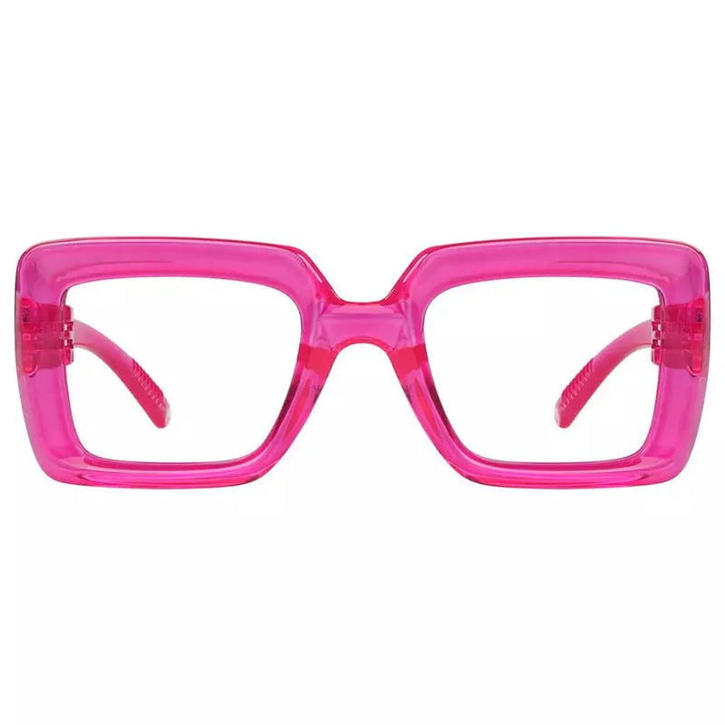 eyekeeper.com 30% Blue Light Blocking Trendy Metalless Screwless Eyewear NR2101-B15 Eyeglasses White Smoke Rose / without magnification