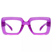 eyekeeper.com 30% Blue Light Blocking Trendy Metalless Screwless Eyewear NR2101-B15 Eyeglasses White Smoke Purple / without magnification