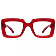 eyekeeper.com 30% Blue Light Blocking Trendy Metalless Screwless Eyewear NR2101-B15 Eyeglasses White Smoke Red / without magnification