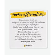 Sunflower Motherhood Affirmation Magnet Magnet White Smoke