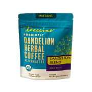 Teeccino Instant Dandelion Herbal Coffee Instant Coffee Dark Cyan Black