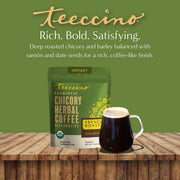 Teeccino Instant French Roast Herbal Coffee Instant Coffee Olive Drab 85g