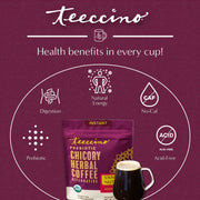 Teeccino Instant Vanilla Nut Herbal Coffee Instant Coffee Brown Instant