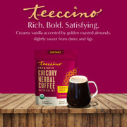 Teeccino Instant Vanilla Nut Herbal Coffee Instant Coffee Brown Instant