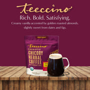 Teeccino Instant Vanilla Nut Herbal Coffee Instant Coffee Brown Instant