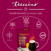 Teeccino Instant Hazelnut Herbal Coffee Instant Coffee Brown Instant