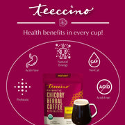 Teeccino Instant Mocha Herbal Coffee Instant Coffee Brown Black