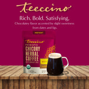 Teeccino Instant Mocha Herbal Coffee Instant Coffee Brown Black