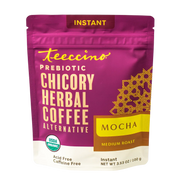 Teeccino Instant Mocha Herbal Coffee Instant Coffee Maroon Black
