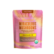 Teeccino Miraculous Mushrooms® Cacao + 5 Instant Mushroom Coffee Light Pink Instant