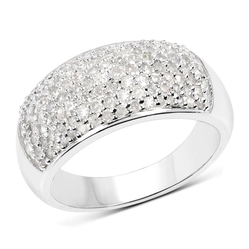 Bids.com 0.96 Carat Genuine White Diamond .925 Sterling Silver Ring Rings White Smoke size 6.00,size 8.00,size 9.00,size 7.00