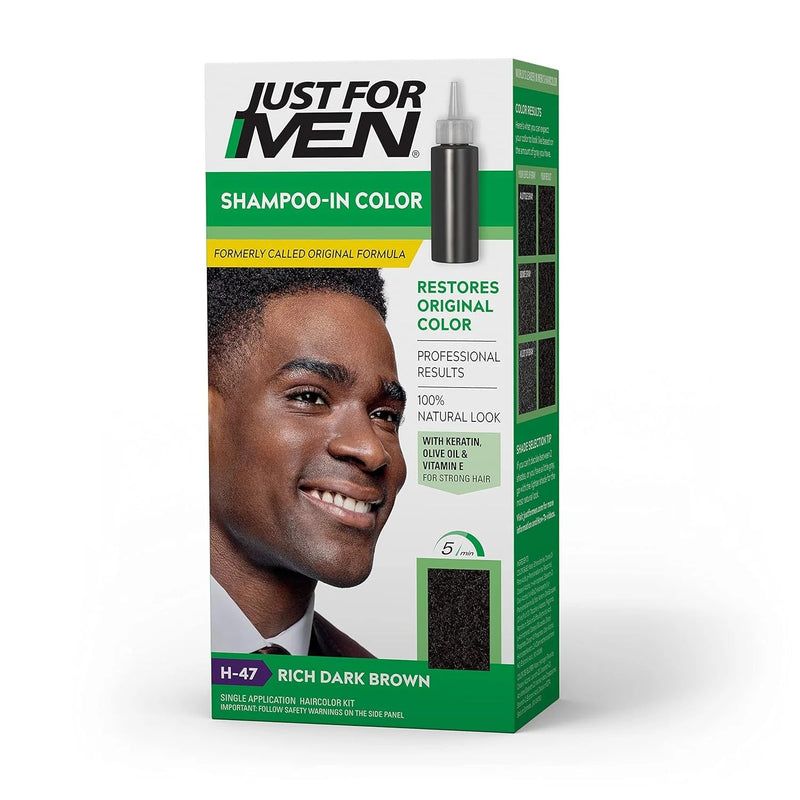 Just For Men Just For Men Rich Dark Brown H 47 Shampoo In Color Shampoo White Smoke