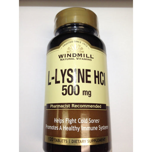 Windmill Windmill L-Lysine HCl 500 Mg Tablets 120ct Vitamins & Supplements Lavender