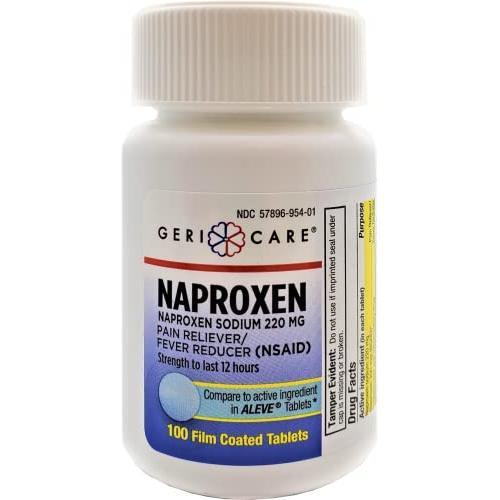 Gericare Gericare Pain Relief Naproxen Sodium, 100 Tablets Medical Supplies Dark Gray