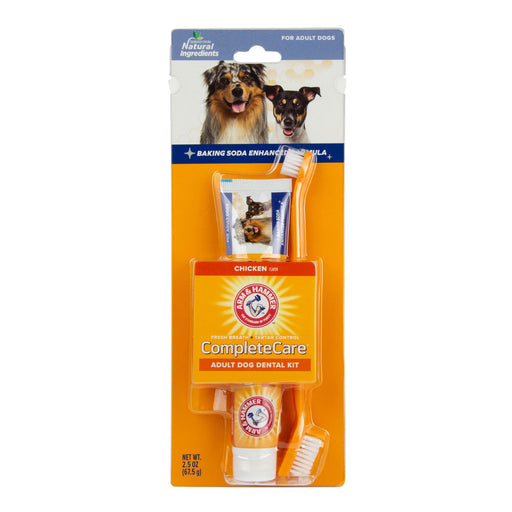 Arm & Hammer Arm & Hammer Complete Care Adult Dog Dental Kit 2.5oz/2ct Dog Supplies Chocolate