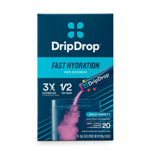 Drip Drop DripDrop® Fast Hydration – Bold Variety Pack (Electrolyte Powder) Beverages Midnight Blue