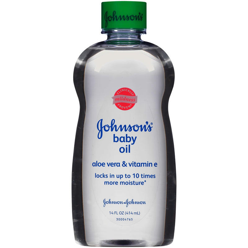 Johnson's Baby Johnson's Baby Oil With Aloe Vera & Vitamin E - 14 Fl Oz Body Oil White Smoke