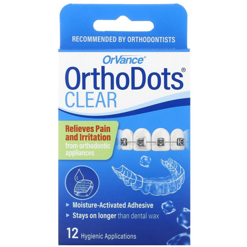 OrthoDots OrthoDots Clear 12 Hygienic Applications Dentures White Smoke