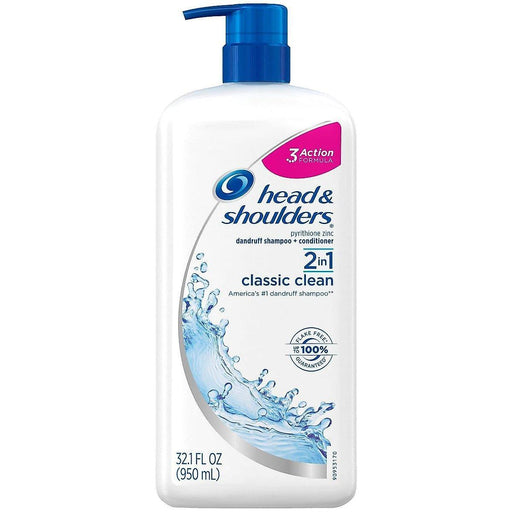 Head & Shoulders Head & Shoulders Shampoo Conditioner, Dandruff, Advanced 2 In 1, Classic Clean Shampoo & Conditioner White Smoke