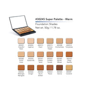 Graftobian Make-Up Company Glamour Crème™ Ultra HD Foundation Super Palettes Tan Super Palette - Warm,Super Palette - Neutral,Super Palette - Cool,Super Palette - Inclusion