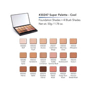 Graftobian Make-Up Company Glamour Crème™ Ultra HD Foundation Super Palettes Light Gray Super Palette - Warm,Super Palette - Neutral,Super Palette - Cool,Super Palette - Inclusion