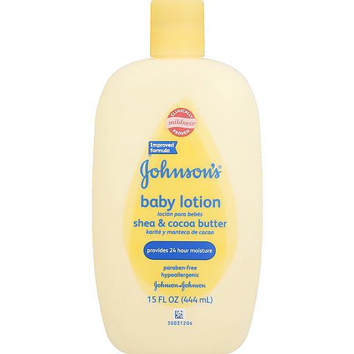 Johnson's Johnson's Shea & Cocoa Butter Baby Lotion 15 Fl. Oz. Squeeze Bottle Lotion & Moisturizer Bisque