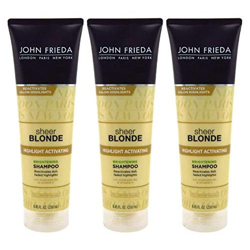 John Frieda John Frieda Sheer Blonde Highlight Activating Enhancing Shampoo For Lighter Blondes 11.0 Oz Shampoo White Smoke