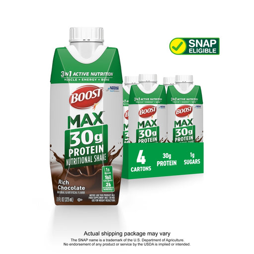 Boost Boost® Max™ Protein Shake – Rich Chocolate Nutrition Drinks & Shakes White Smoke