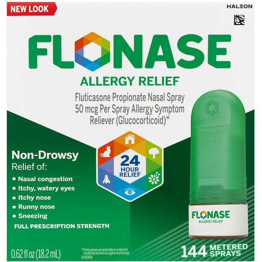 Flonase Flonase 24 Hour Allergy Relief Nasal Spray 144 Sprays Health & Beauty Lavender