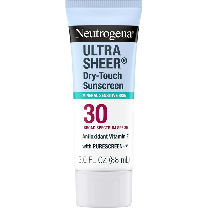 Neutrogena Neutrogena Mineral UltraSheer Dry-Touch SPF 30 Sunscreen Lotion Sunscreen White Smoke