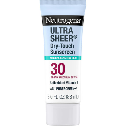 Neutrogena Neutrogena Mineral UltraSheer Dry-Touch SPF 30 Sunscreen Lotion Sunscreen White Smoke