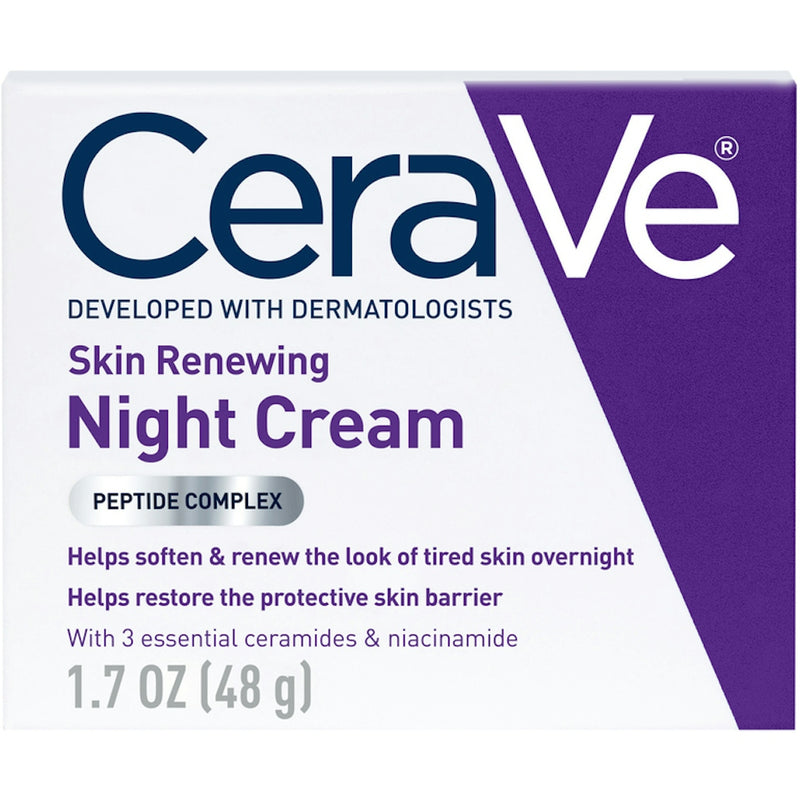 Cerave Cerave Skin Renewing Night Cream Face Moisturizer - 1.7 Fl Oz Personal Care White Smoke