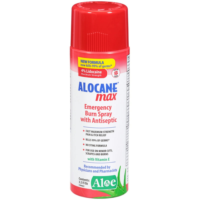 Alocane Alocane Max Emergency Burn Spray With Antiseptic  3.5 Fl  Oz First Aid White Smoke
