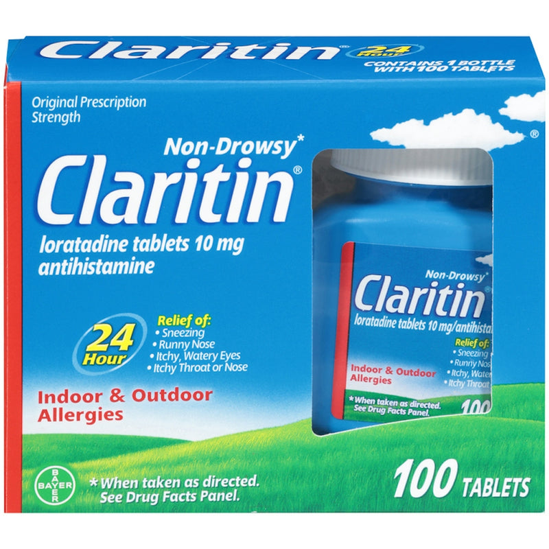 Claritin Claritin Allergy Relief 24 Hour Non-Drowsy Loratadine Tablets Medicine & Drugs Light Sea Green