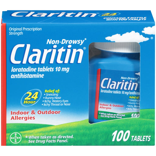 Claritin Claritin Allergy Relief 24 Hour Non-Drowsy Loratadine Tablets Medicine & Drugs Light Sea Green