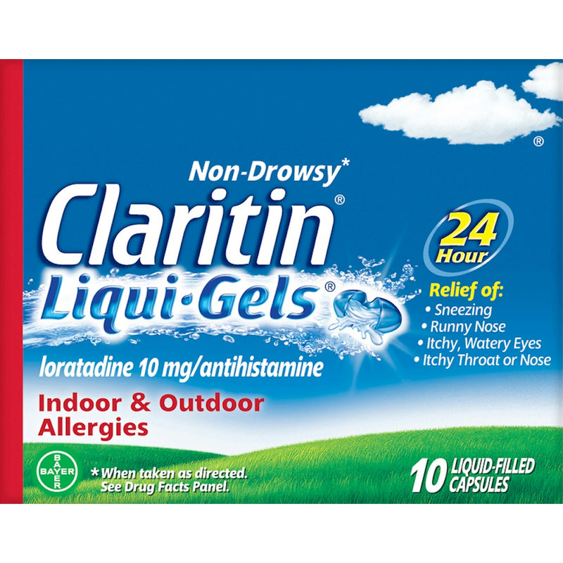 Claritin Claritin 24-Hour Non-Drowsy Allergy Relief Liqui-Gels - 10 ct Medicine & Drugs Dark Cyan