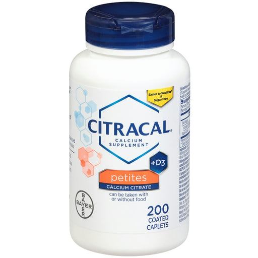 Citracal Citracal Petites Calcium Citrate Supplement with Vitamin D3, 200 Coated Caplets Vitamins & Supplements White Smoke