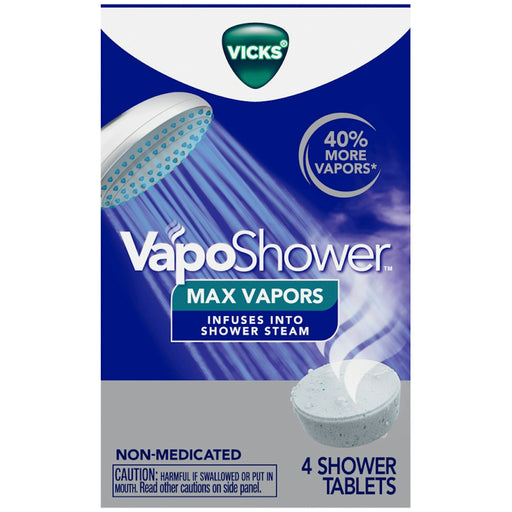 Vicks Vicks Vapors Shower Tablets – Max Strength (4 ct.) Personal Care Dark Gray