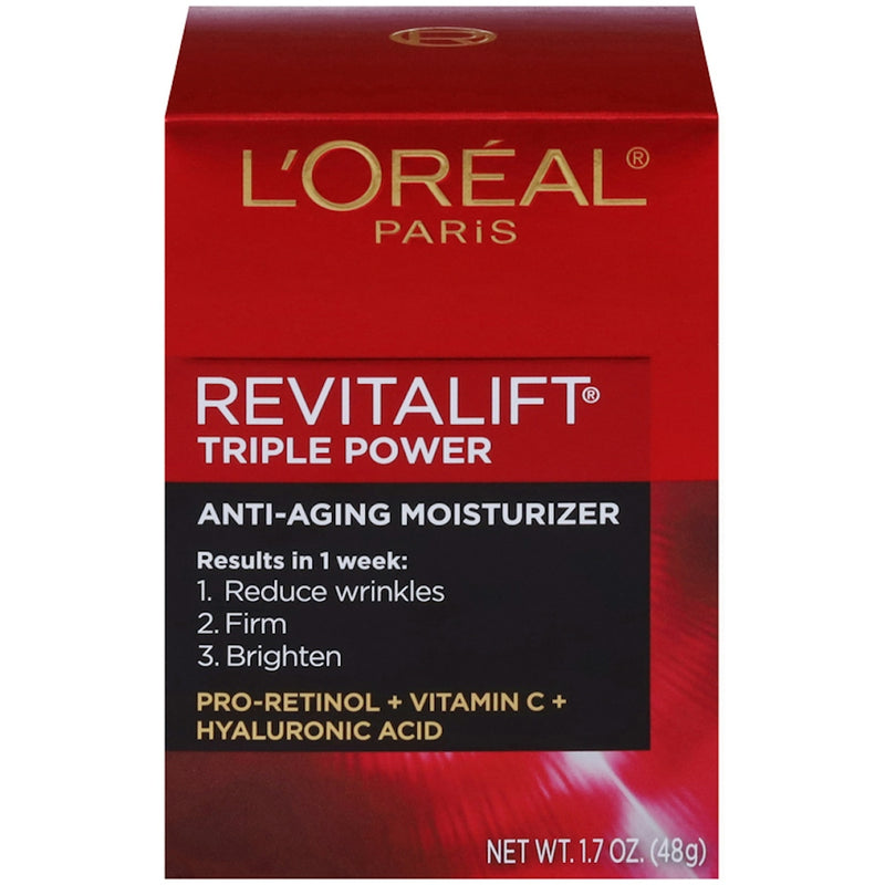 Loreal Loreal L'Oreal Paris RevitaLift Triple Power Day Anti-Aging Cream, 1.7 Oz Health & Beauty Firebrick