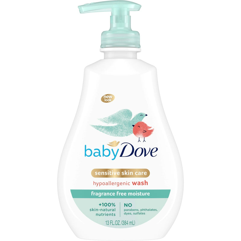 Dove Baby Dove Tip To Toe Wash, Sensitive Moisture, Fragrance Free 13 Oz Baby & Toddler White Smoke