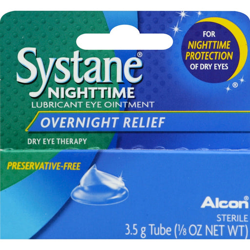 Systane Systane Nighttime Lubricant Eye Ointment Overnight Relief Health & Beauty Royal Blue