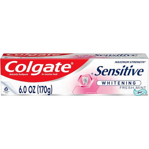 Colgate Colgate Sensitive Toothpaste Maximum Strength With Whitening - Fresh Mint Gel - 6oz Toothpaste White Smoke