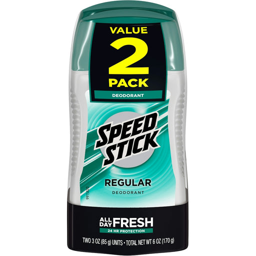 Mennen Speed Stick Speed Stick Men's Deodorant, Regular Scent, 3 oz (Twin Pack) Deodorant Black