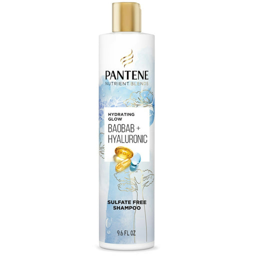 Pantene Pantene Hydrating Glow With Baobab Essence Shampoo, Sulfate & Silicone-Free, 9.6 Fl Oz Shampoo White Smoke