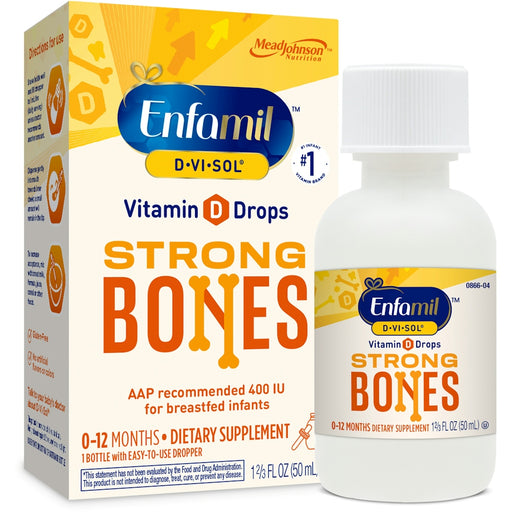Enfamil Enfamil D-Vi-Sol Vitamin D Supplement Drops For Infants 50 Ml Dropper Bottle Vitamins & Supplements White Smoke