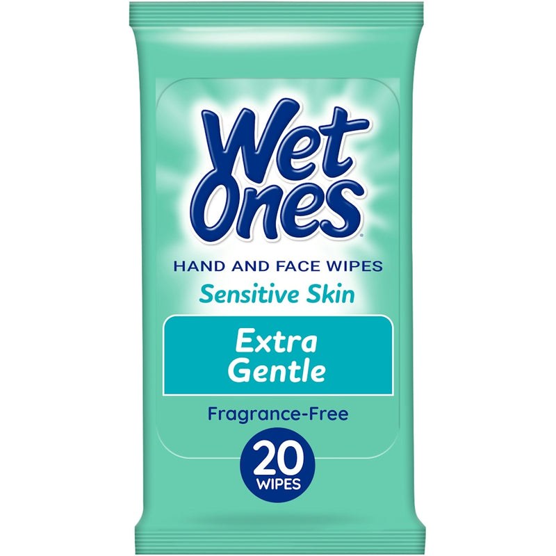 Wet Ones Wet Ones Sensitive Skin Hand Wipes Travel Pack - Fragrance Free - 20ct Bath & Body Medium Aquamarine