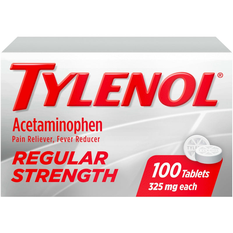 Tylenol Tylenol Pain Reliever/Fever Reducer, Regular Strength, 325 Mg, Tablets Health & Beauty White Smoke