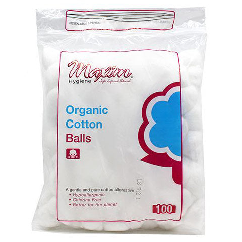Maxim Maxim Cotton Balls 100Ea Resealable Bag Cotton Balls White Smoke